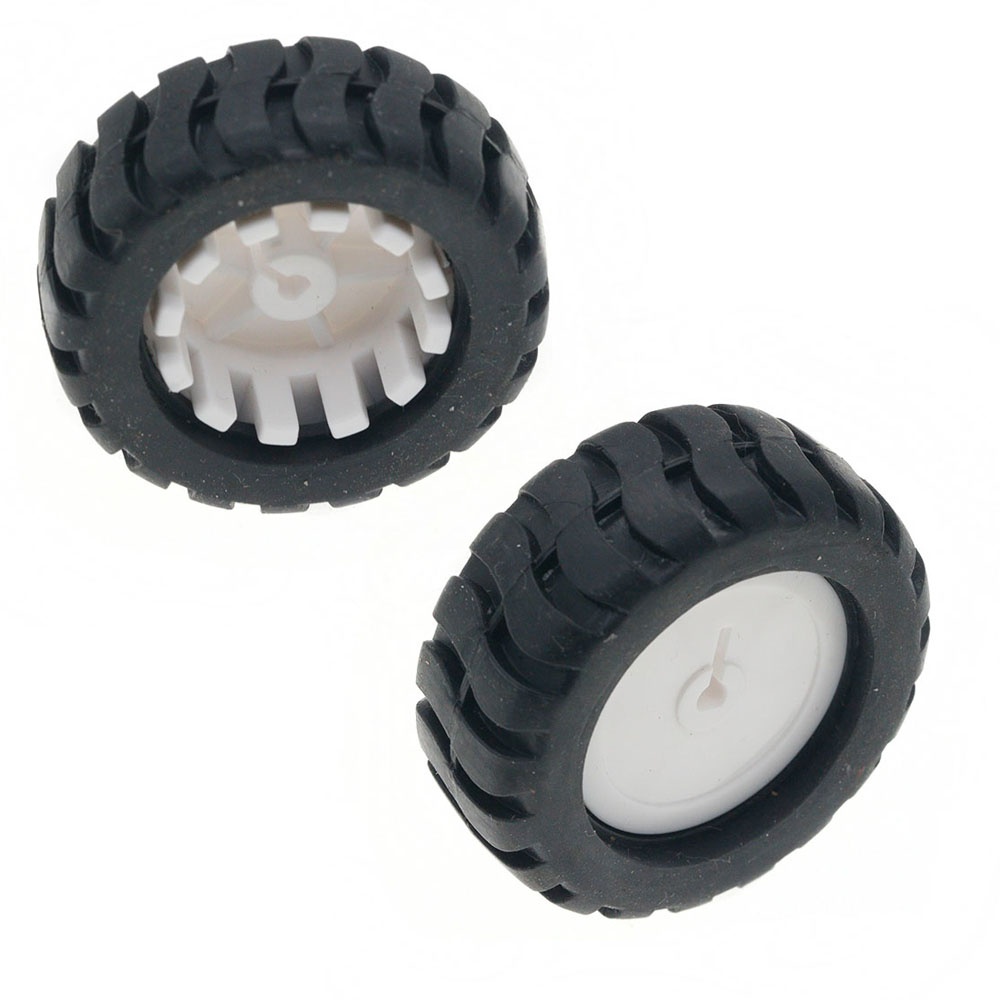 Geared Motor - Ruote in gomma per robot con