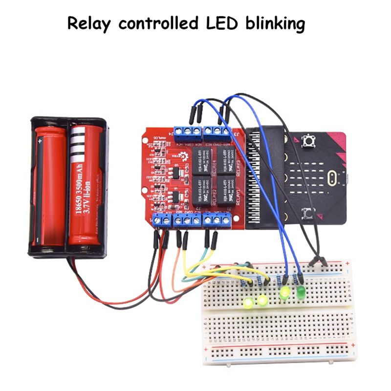Microbit - Modulo Relè a 4 Canali A64I