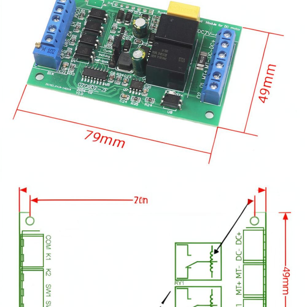 Dc Motor 12V - Controller per motore DC industriale 10A