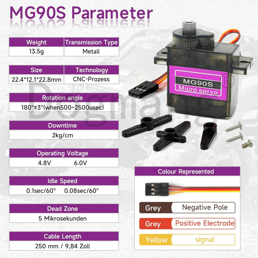 MG90S Servo 1/2/4/10/20/50 pez - Servo Sg90 recensione e prezzo