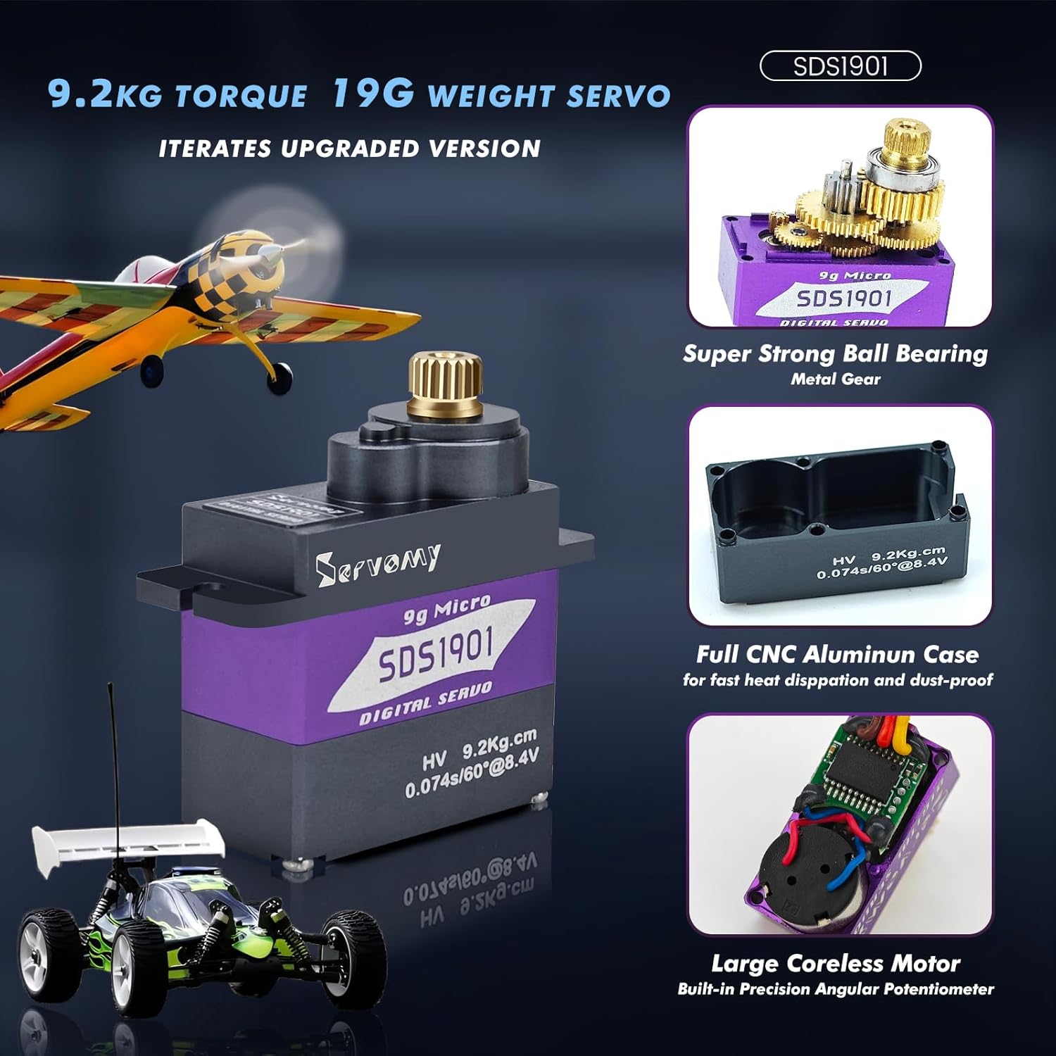 SERVOMY-SDS1901 Digitale 9G Mi - Sg90 Servo recensione e prezzo